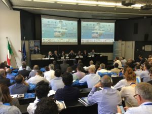 L’Aula De Donato del Politecnico di Milano gremita di partecipanti all’apertura del XVII Convegno Europeo nel 2017