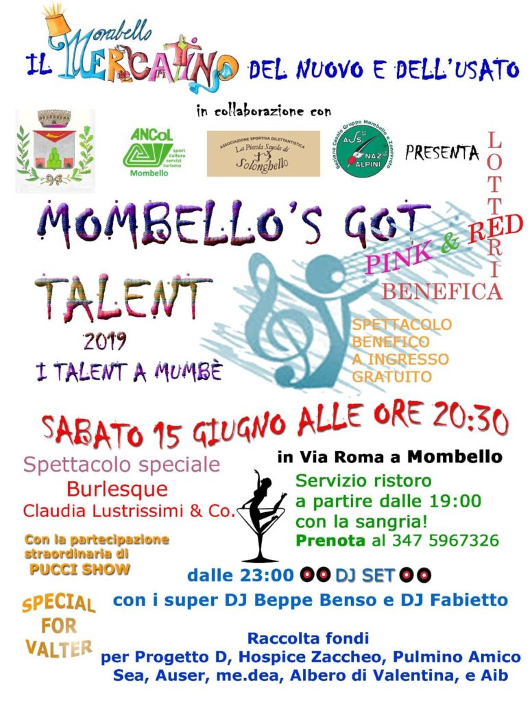 locandina mombello talent