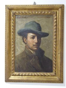 Luigi Onetti, 1896,  Autoritratto con cappello